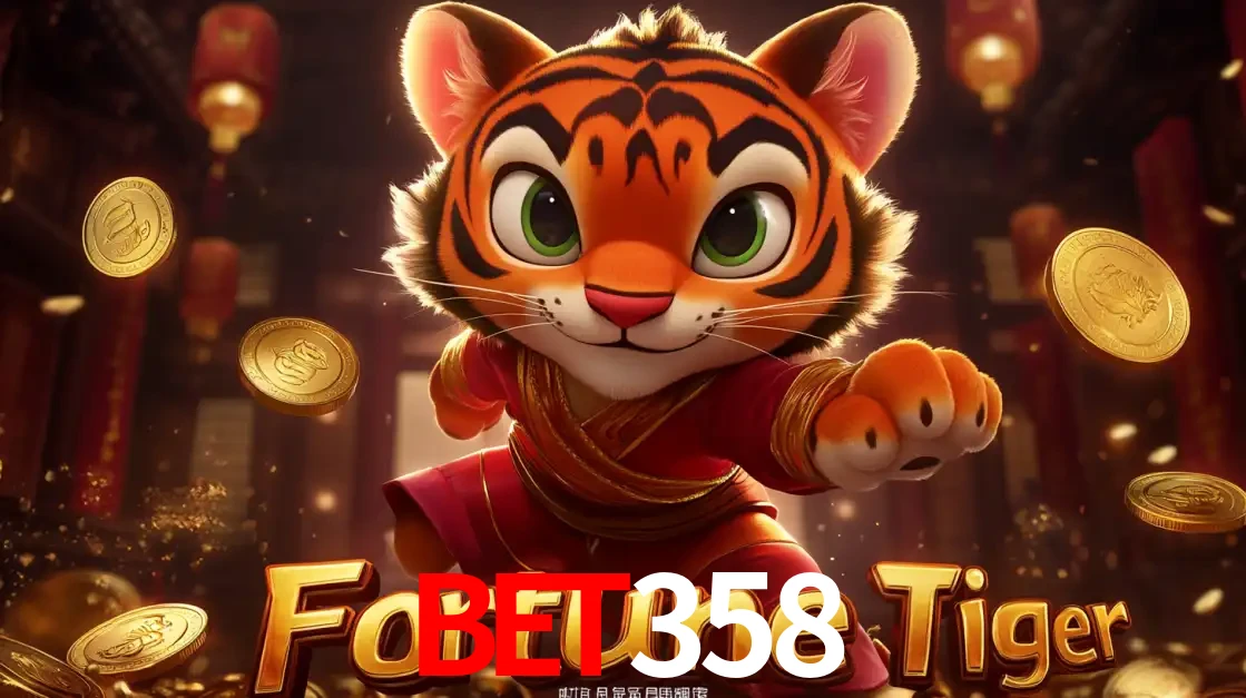 O carismático mascote do jogo de slot Fortune Tiger, um tigre fofo em pose de artes marciais, pronto para trazer sorte e multiplicadores de ganhos no cassino online bet358.